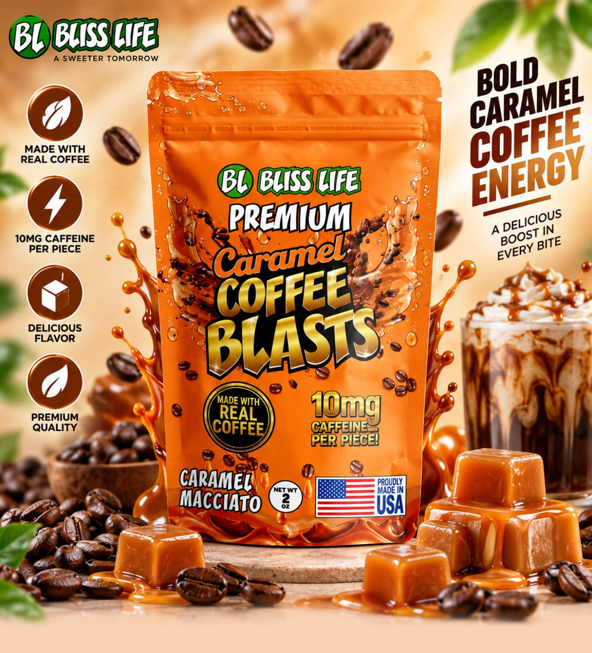 Caramel Macciato Caramel Coffee Blasts