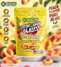 Cotton Candy Blasts - Peach Ring Flavor - Bite Sized candies that melt in your mouth just like Cotton Candy