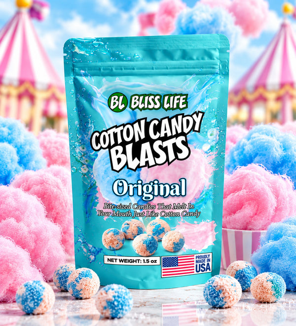 Bliss Life Blasts - Cotton Candy - Bite Sized candies that melt in your mouth