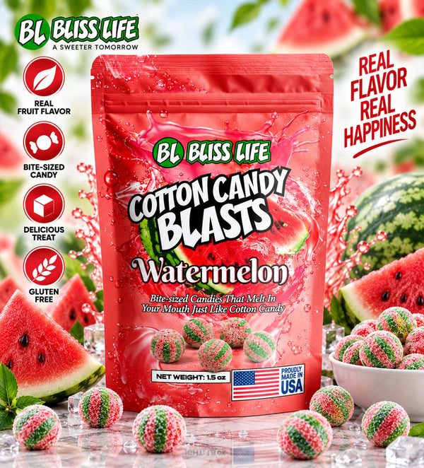 Bliss Life Blasts - Watermelon - Bite Sized candies that melt in your mouth