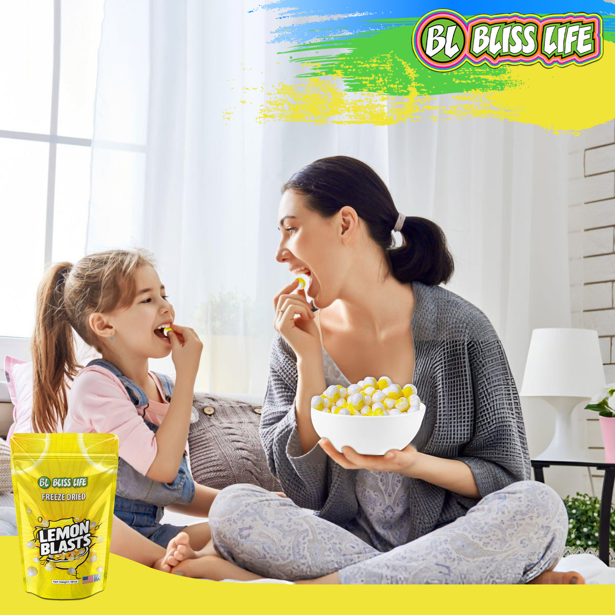 Lemon Blasts - Fruity Puffy Delicious Melt in your mouth Lemon Candies