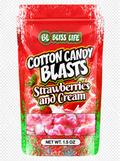 Cotton Candy Blasts - Strawberries and Cream Flavor- Bite Sized candies that melt in your mouth just like Cotton Candy