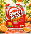 Simply Bliss - REAL Fruit Gummies - Orange - 6oz large bag 60+ gummies