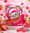 Simply Bliss - REAL Fruit Gummies - Strawberry - 6oz lg bag 60+ gummies