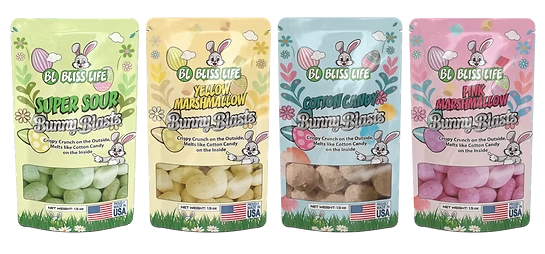 Bunny Blasts - Bite Sized candies that melt in your mouth like Cotton Candy