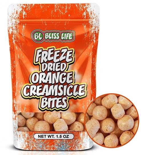 Orange Creamsicle Candy Bites - Bite Sized candies that melt in your mouth