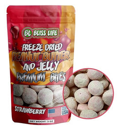Strawberry PB&J Premium Bites - Bite Sized candies that melt in your mouth