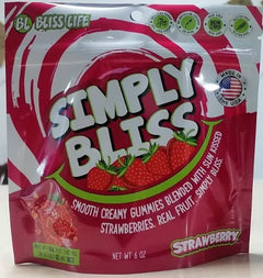 Simply Bliss - REAL Fruit Gummies - Orange - 6oz large bag 60+ gummies