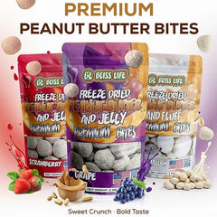 Marshmallow PB&J Premium Bites - Bite Sized candies that melt in your mouth