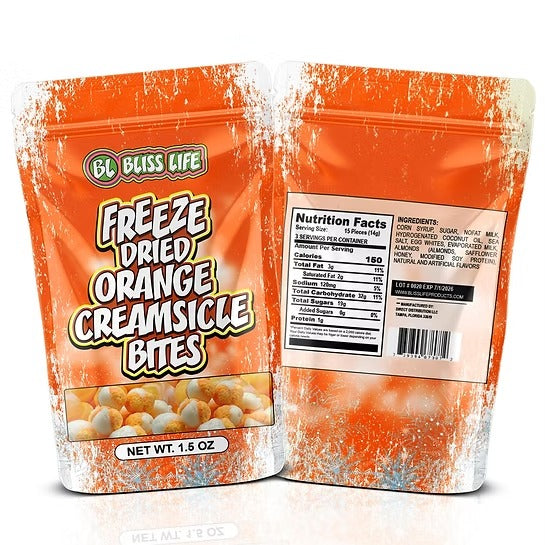 Orange Creamsicle Candy Bites - Bite Sized candies that melt in your mouth