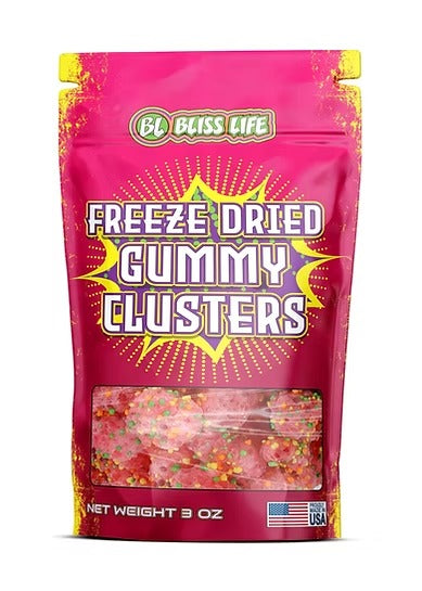 Bliss Life Freeze Dried Gummy Clusters freeze dry sour candy goodness Sour candy