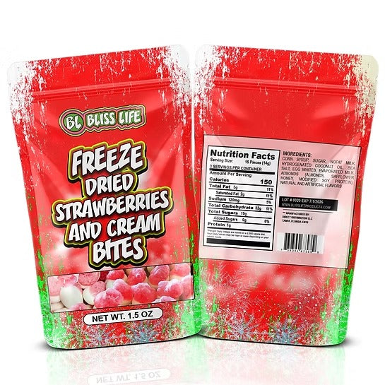 Strawberries and Cream Candy Bites - Bite Sized candies that melt in your mouth