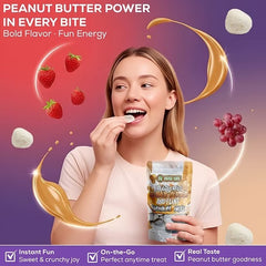 Marshmallow PB&J Premium Bites - Bite Sized candies that melt in your mouth