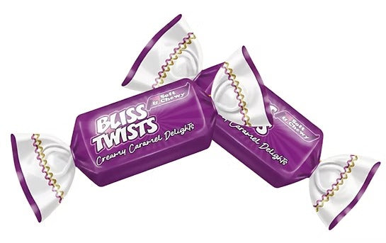 Bliss Twists - Bite sized caramel candies - Cookies and Cream