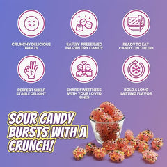 Bliss Life Freeze Dried Gummy Clusters freeze dry sour candy goodness Sour candy
